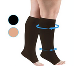 Plus Size Open Toe Compression Socks