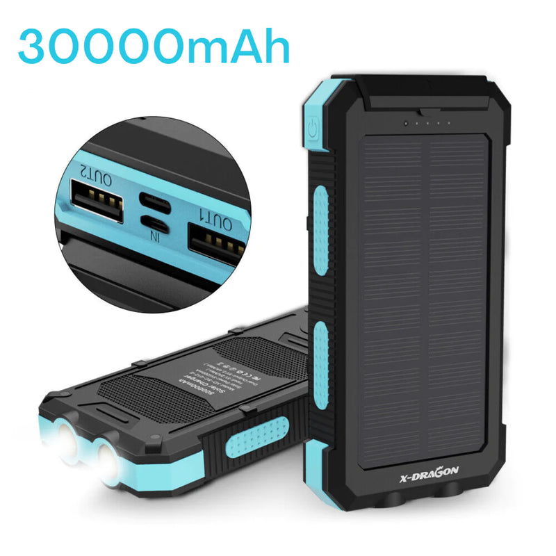 Solar Power Bank - 30000mAh