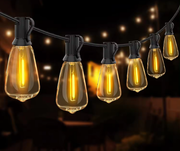 Break-Resistant LED Solar Festoon Lights