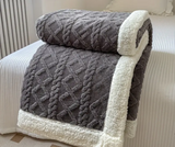 Reversible Sherpa Throw Blanket