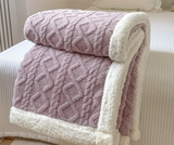 Reversible Sherpa Throw Blanket