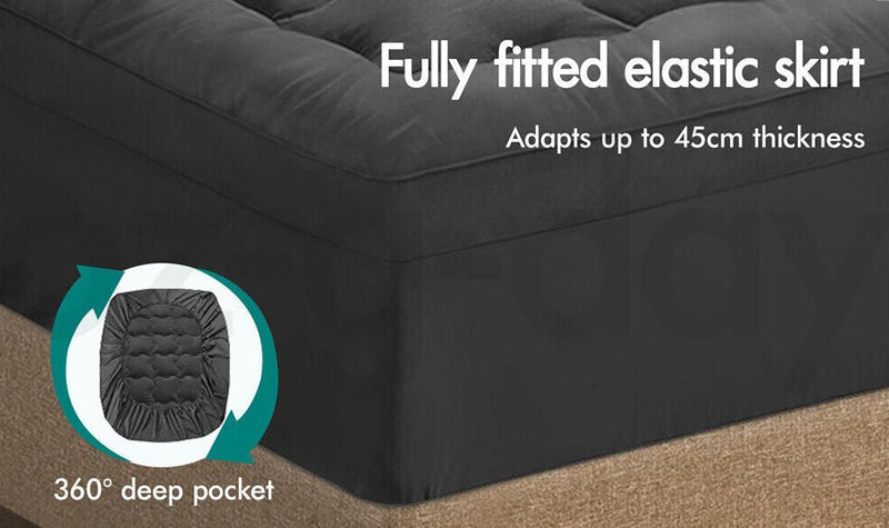 Bamboo Charcoal Mattress Topper - 50% OFF CLEARANCE