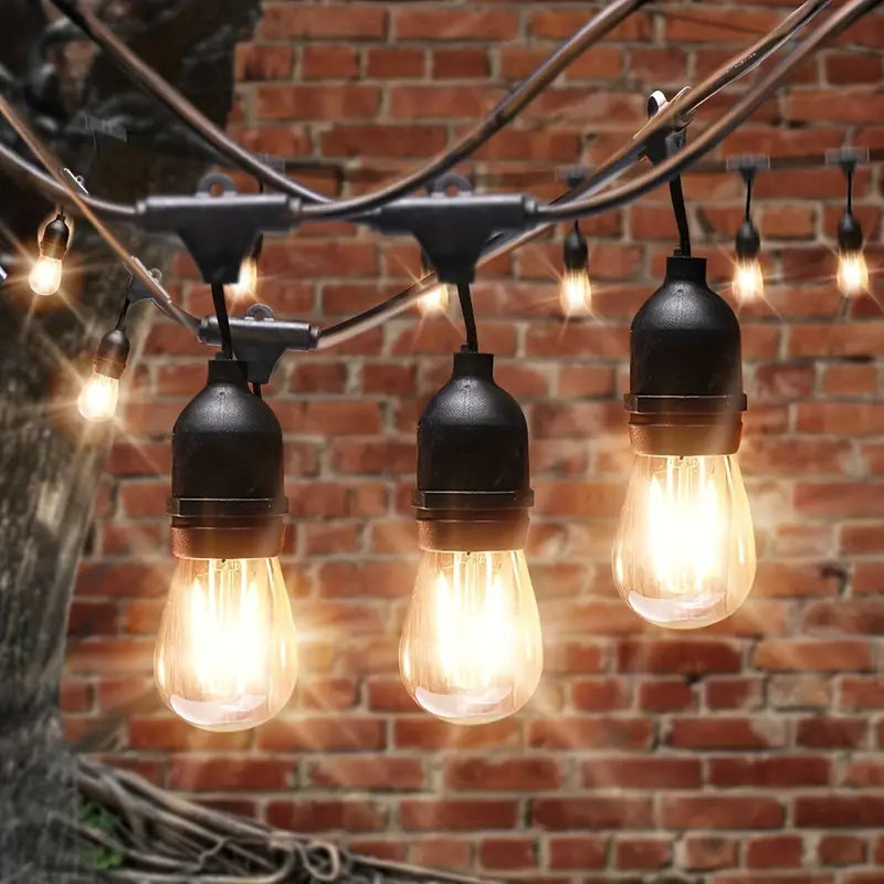 Break-Resistant LED Solar Festoon Lights