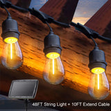 Break-Resistant LED Solar Festoon Lights