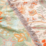 Rustic Bloom Boho Throw