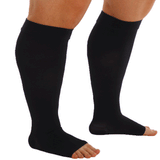 Plus Size Open Toe Compression Socks