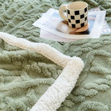 Reversible Sherpa Throw Blanket